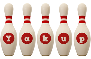 Yakup bowling-pin logo