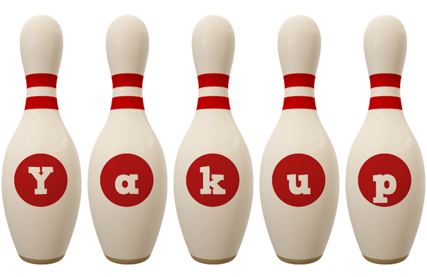 Yakup bowling-pin logo