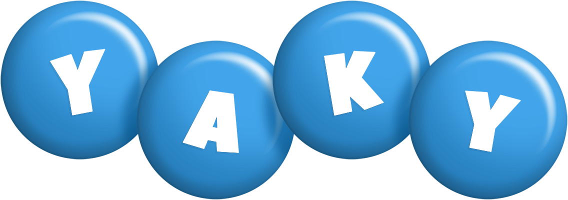 Yaky candy-blue logo