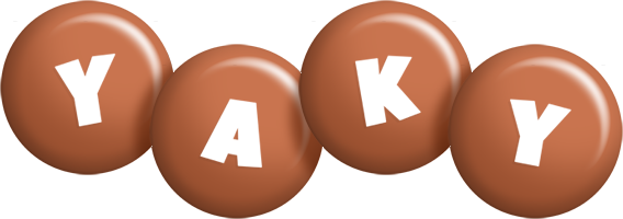 Yaky candy-brown logo