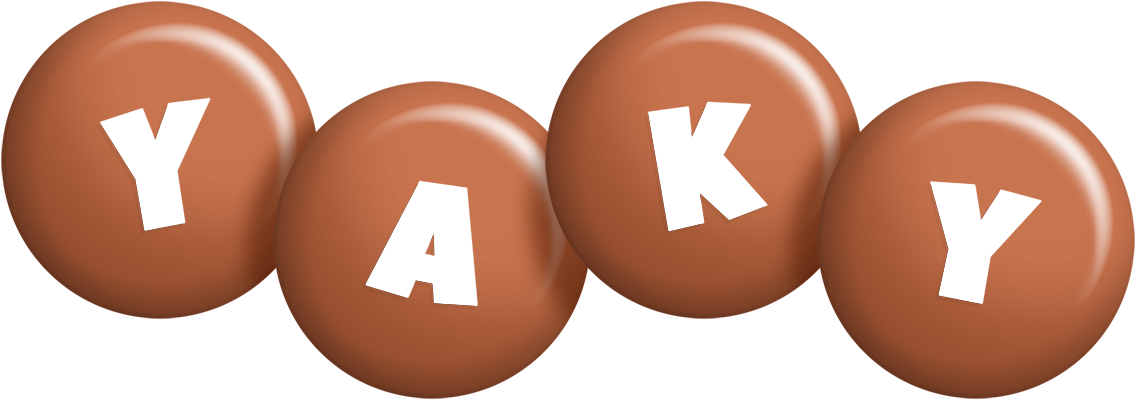 Yaky candy-brown logo