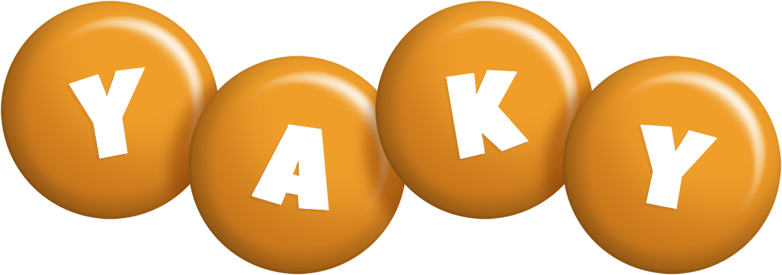Yaky candy-orange logo