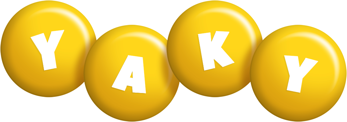Yaky candy-yellow logo