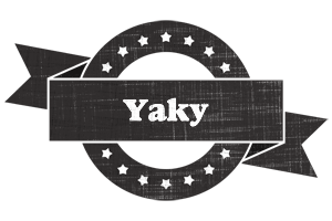 Yaky grunge logo