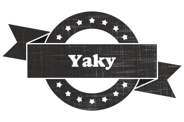Yaky grunge logo