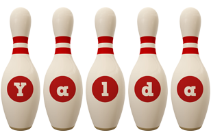 Yalda bowling-pin logo