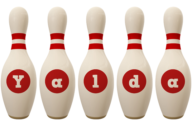 Yalda bowling-pin logo