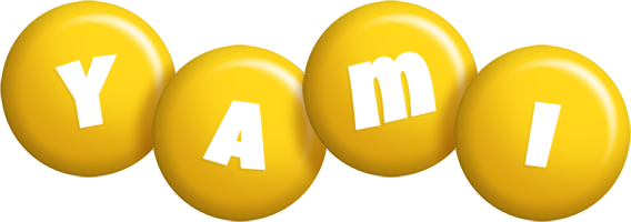 Yami candy-yellow logo