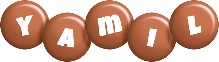 Yamil candy-brown logo