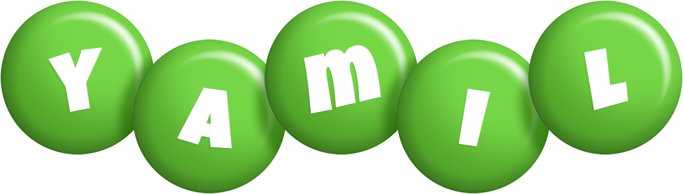 Yamil candy-green logo