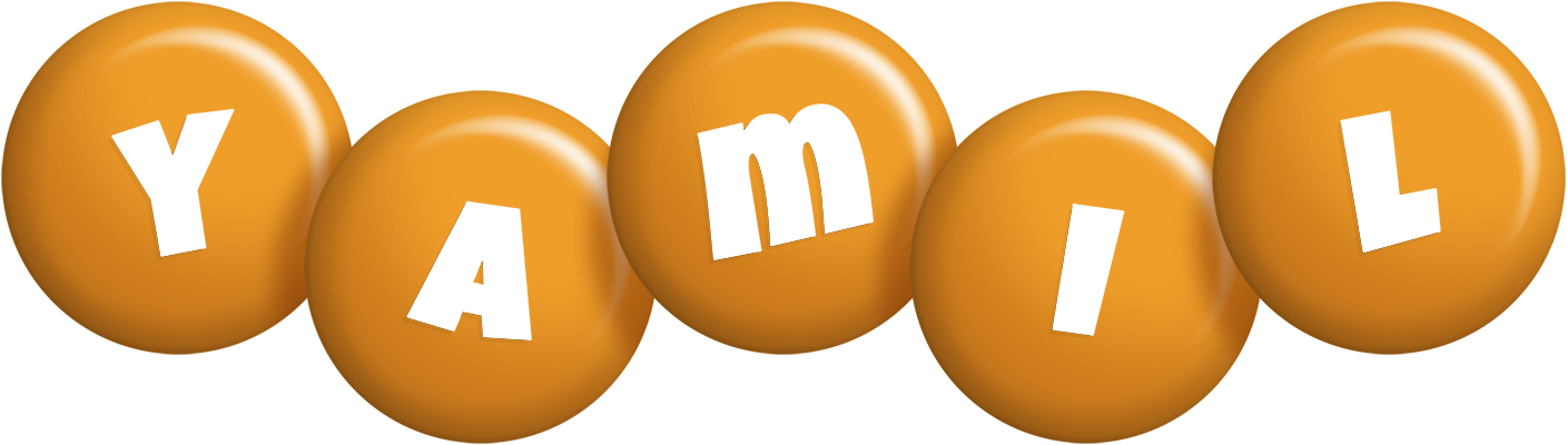 Yamil candy-orange logo