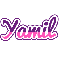 Yamil cheerful logo