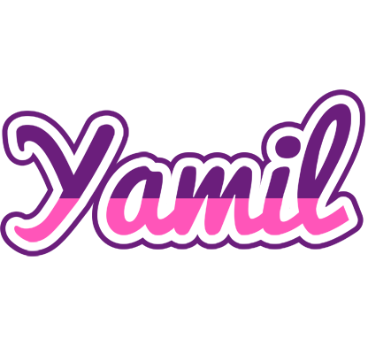 Yamil cheerful logo