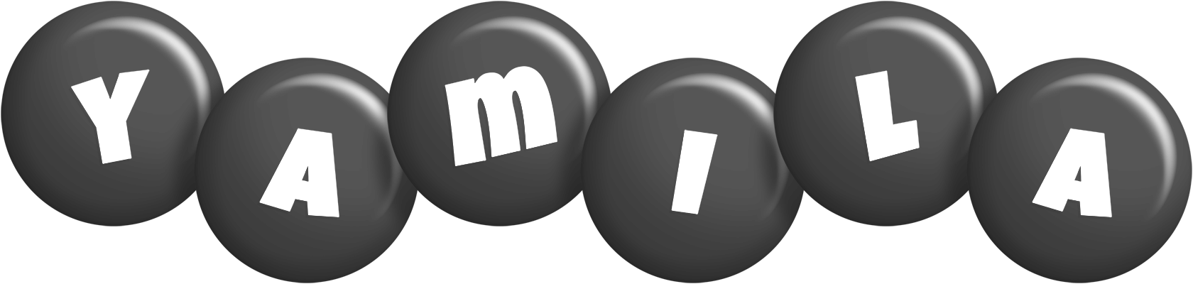 Yamila candy-black logo