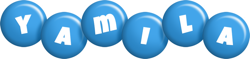 Yamila candy-blue logo