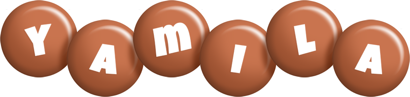 Yamila candy-brown logo