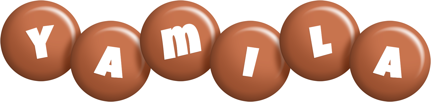 Yamila candy-brown logo