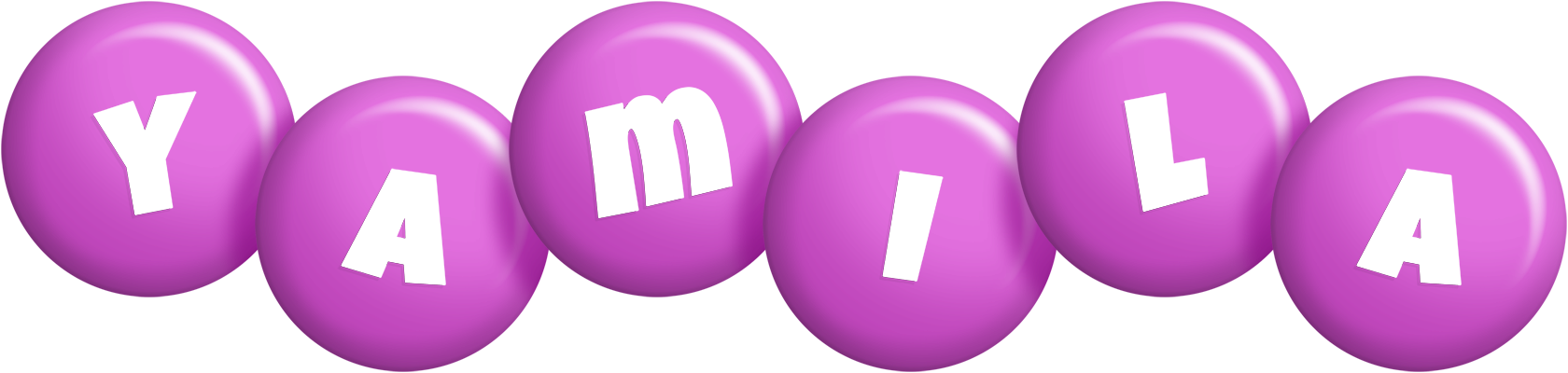 Yamila candy-purple logo