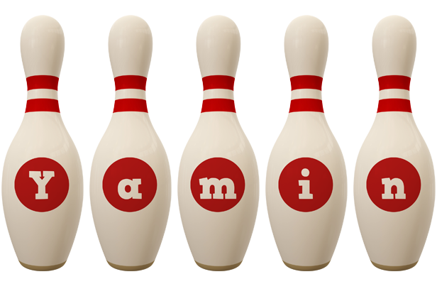 Yamin bowling-pin logo