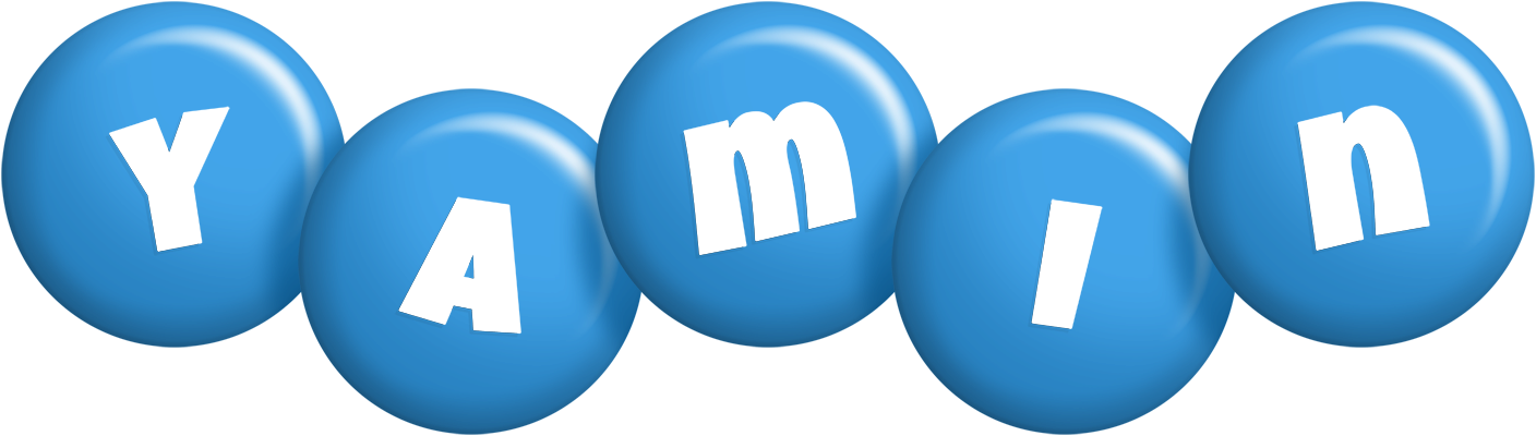 Yamin candy-blue logo