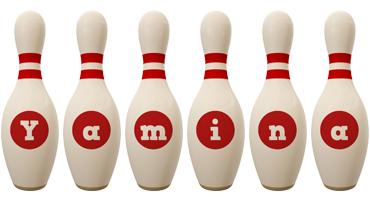 Yamina bowling-pin logo