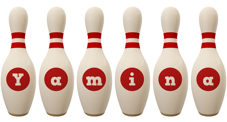 Yamina bowling-pin logo
