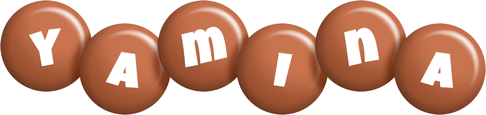 Yamina candy-brown logo