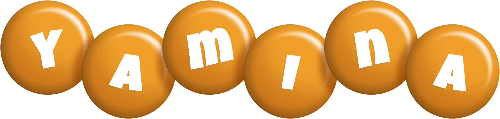 Yamina candy-orange logo
