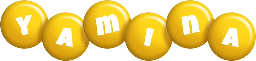 Yamina candy-yellow logo