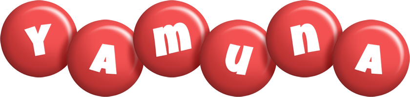 Yamuna candy-red logo
