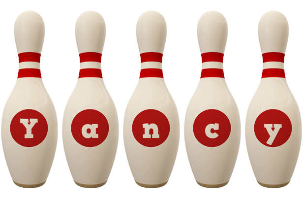 Yancy bowling-pin logo