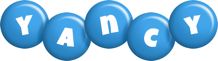 Yancy candy-blue logo