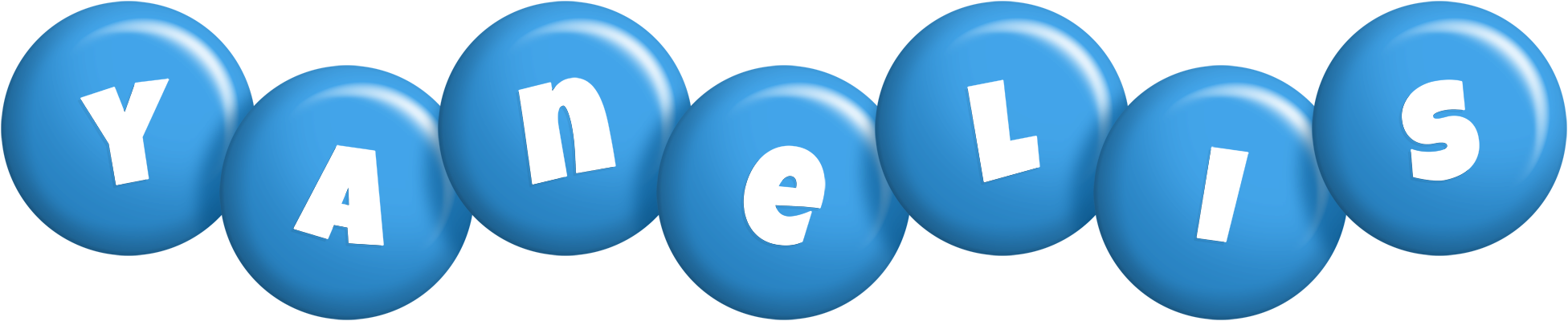 Yanelis candy-blue logo
