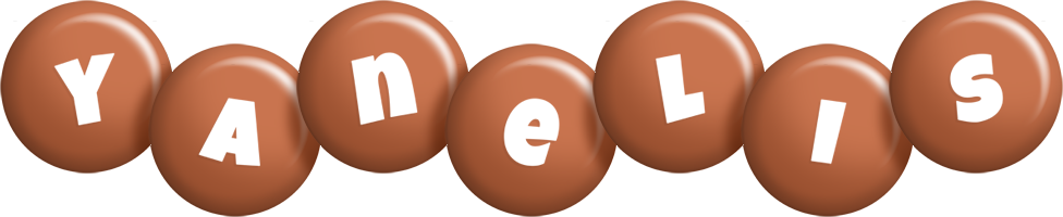 Yanelis candy-brown logo