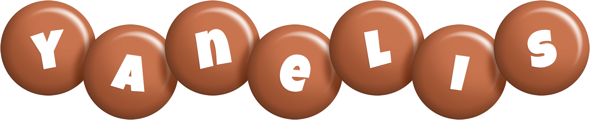 Yanelis candy-brown logo