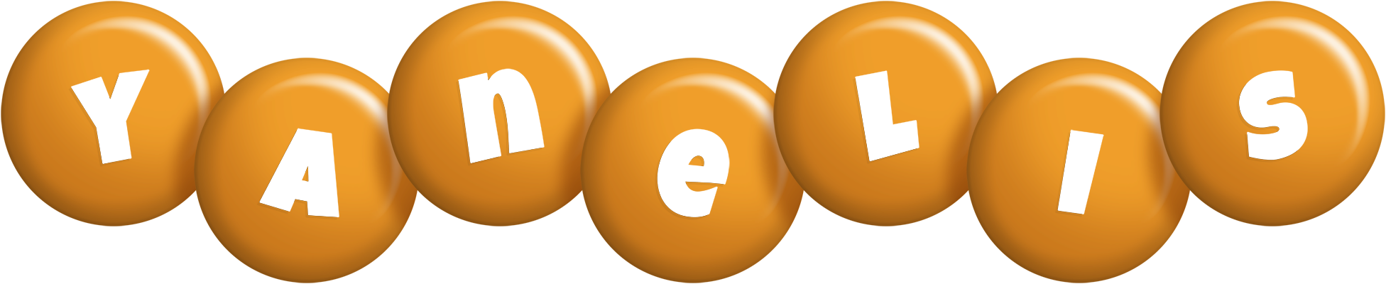 Yanelis candy-orange logo