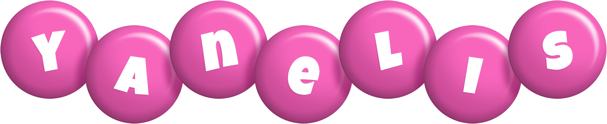 Yanelis candy-pink logo