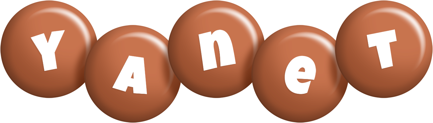 Yanet candy-brown logo