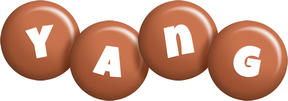 Yang candy-brown logo