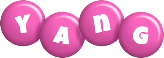 Yang candy-pink logo