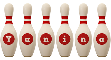 Yanina bowling-pin logo