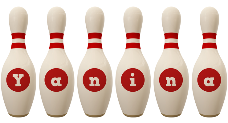 Yanina bowling-pin logo