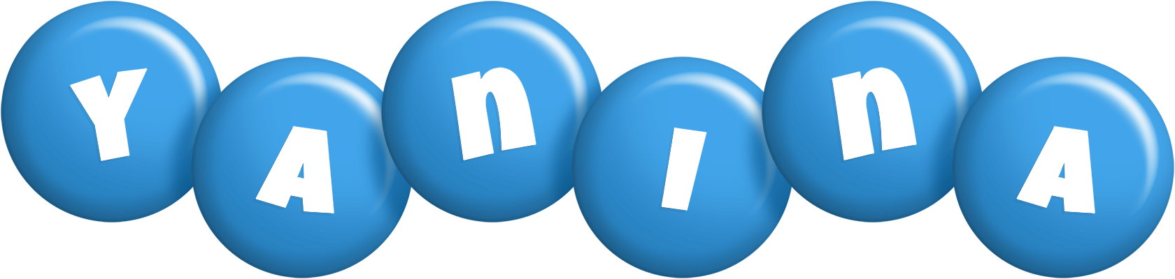 Yanina candy-blue logo