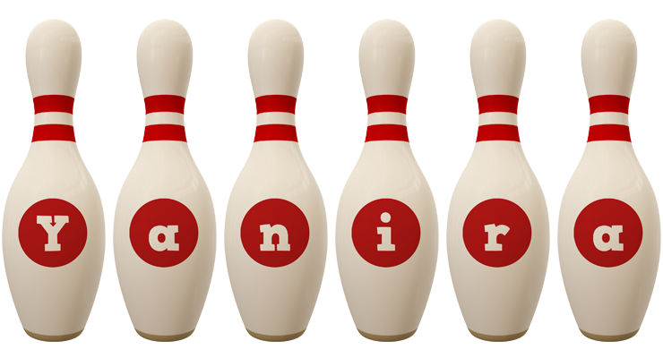 Yanira bowling-pin logo