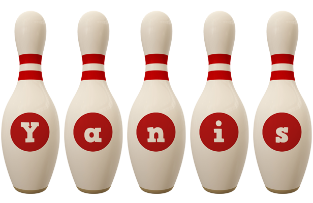Yanis bowling-pin logo