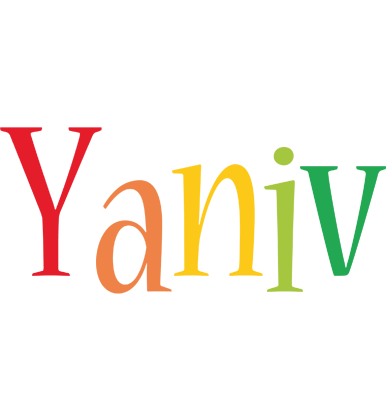 Yaniv birthday logo