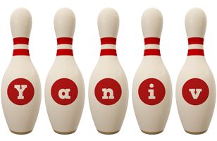 Yaniv bowling-pin logo