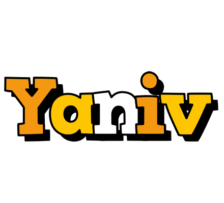 Yaniv cartoon logo