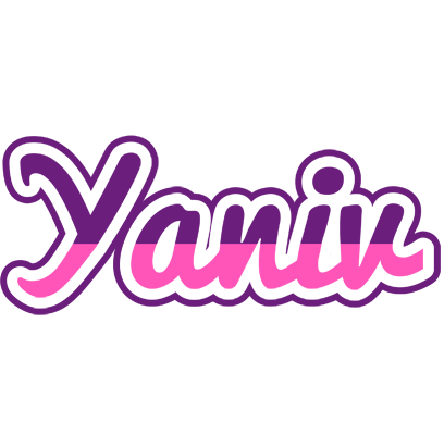 Yaniv cheerful logo