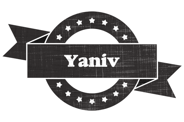 Yaniv grunge logo